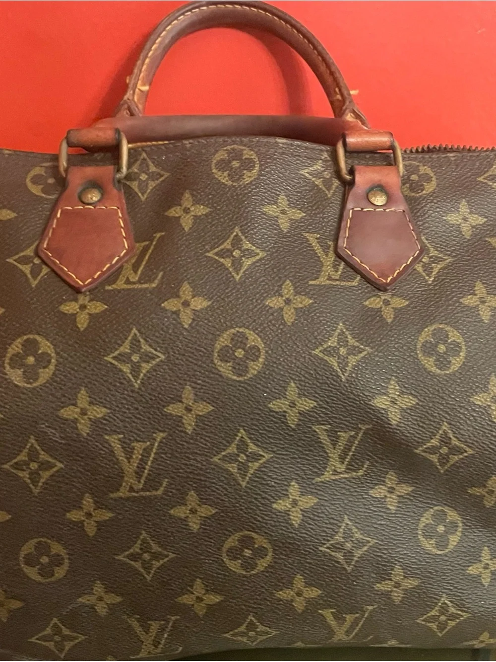 2 Pc Lot Louis Vuitton Monogram Speedy Bags Parts/Repair